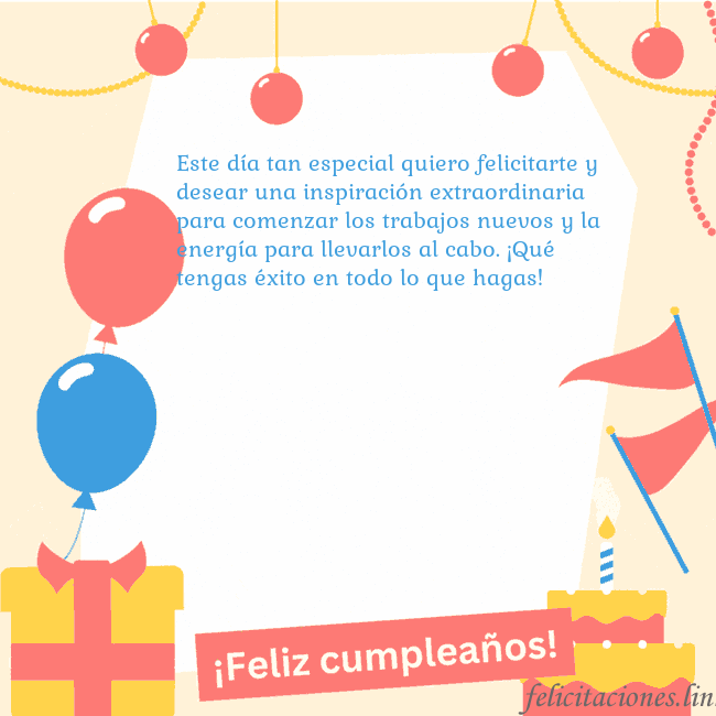 Tarjeta de cumpleaños animada con pastel Este día tan especial quiero felicitarte y desear Tarjeta de cumpleaños animada con pastel