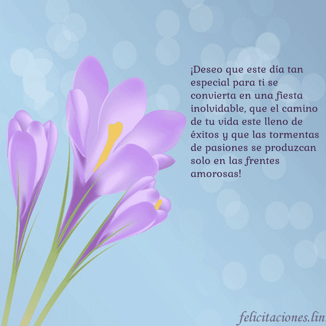 Tarjeta con crocus