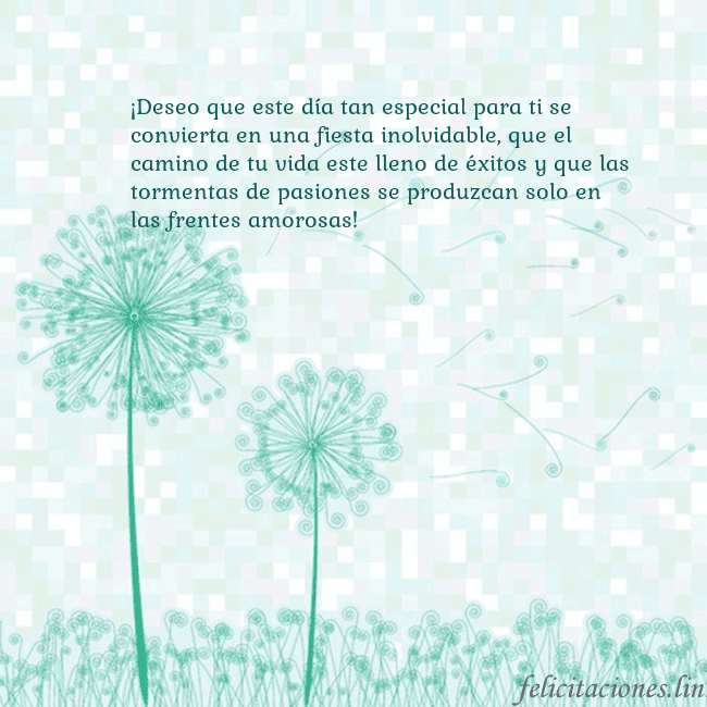 Tarjeta con dientes de león