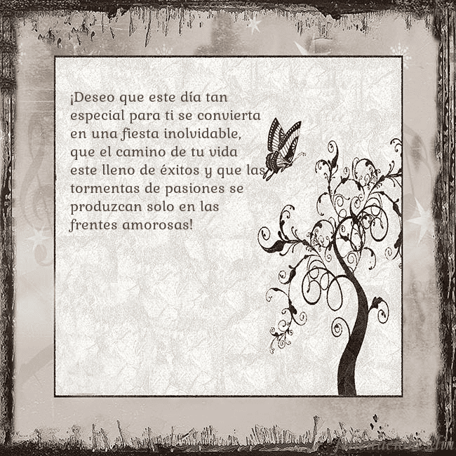 Tarjeta de cumpleaños nostálgica ¡Deseo que este día tan especial para ti se convie Tarjeta de cumpleaños nostálgica