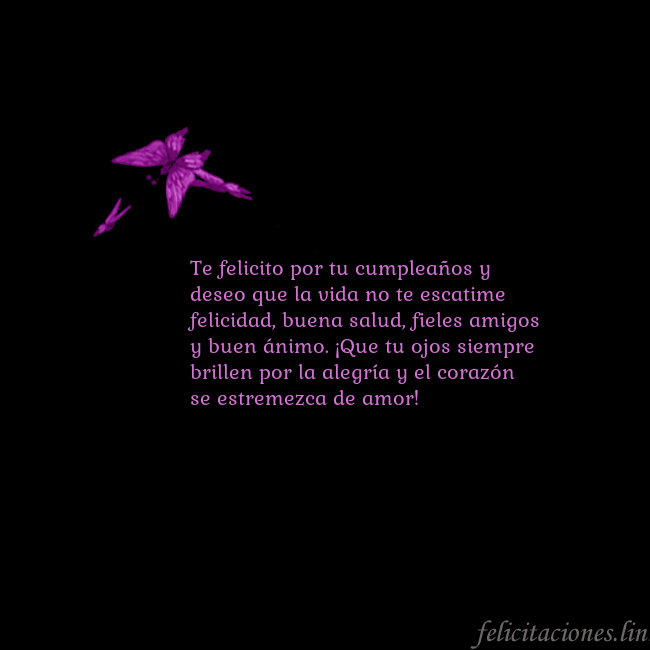 Tarjeta de cumpleaños con mariposas volando Te felicito por tu cumpleaños y deseo que la vida Tarjeta de cumpleaños con mariposas volando