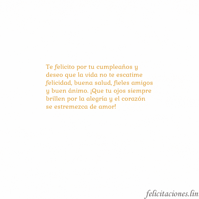 Gif animado corazón dorado Te felicito por tu cumpleaños y deseo que la vida Gif animado corazón dorado
