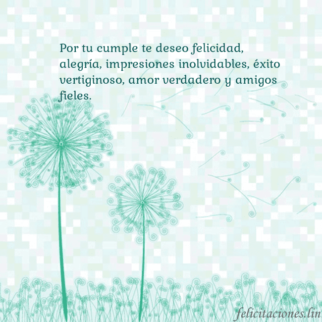 Tarjeta con dientes de león