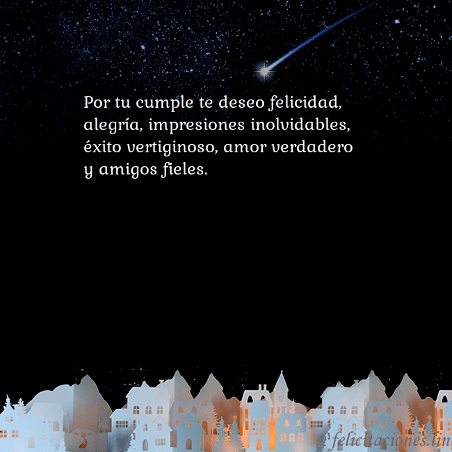 Tarjeta negra con un cometa