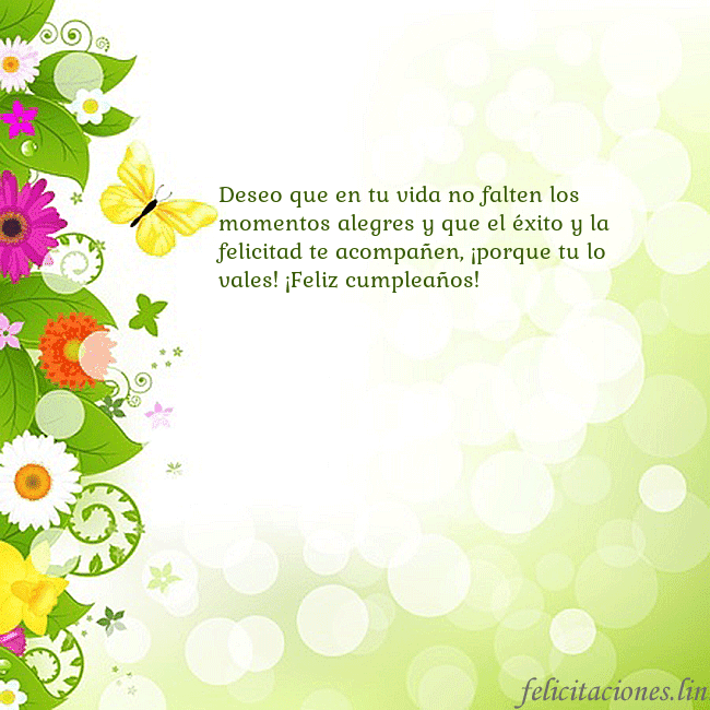 Tarjeta con flores y mariposas