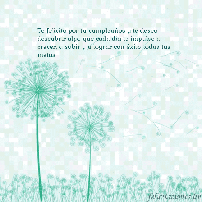 Tarjeta con dientes de león