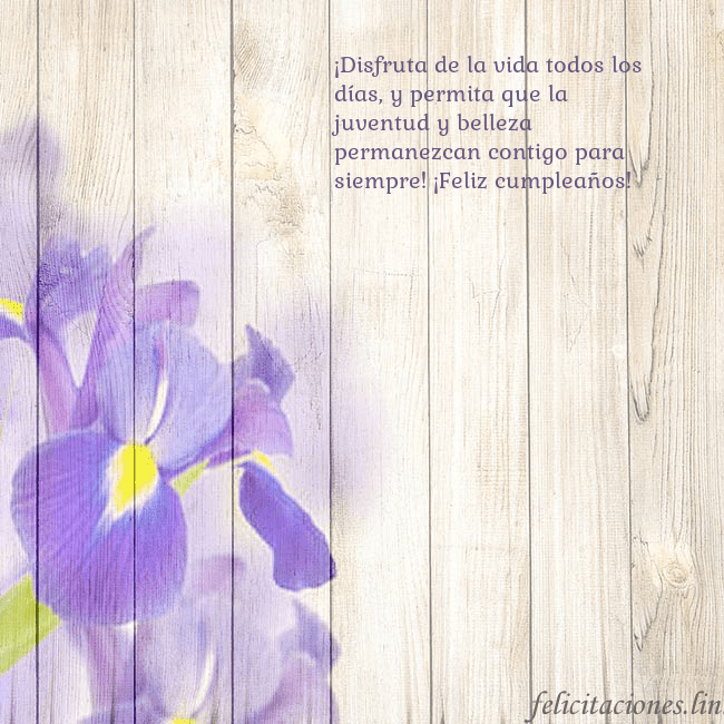 Tarjeta de cumpleaños con lirios ¡Disfruta de la vida todos los días, y permita que Tarjeta de cumpleaños con lirios