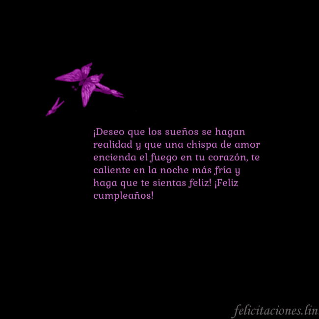 Tarjeta de cumpleaños con mariposas volando