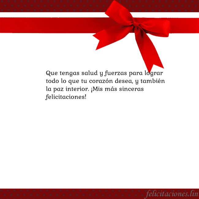 Tarjeta con cinta roja