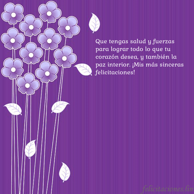 Tarjeta con flores violetas