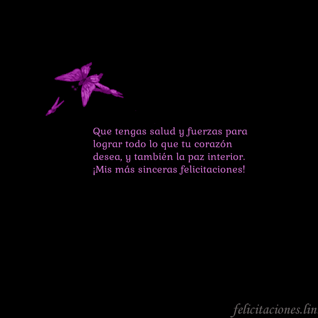 Tarjeta de cumpleaños con mariposas volando