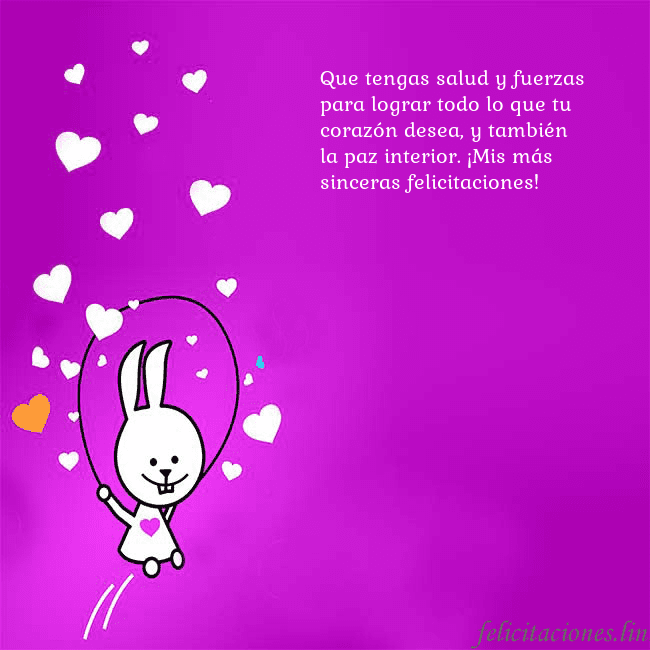 Tarjeta de cumpleaños con un gracioso conejito