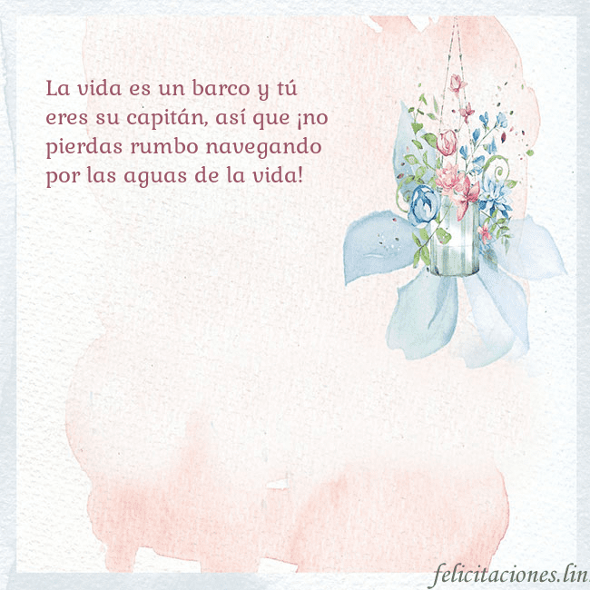 Tarjeta de cumpleaños con flores de acuarela