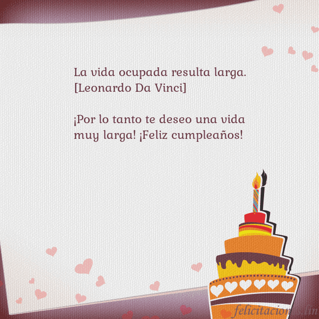 Tarjetas de cumpleaños con pastel y corazones