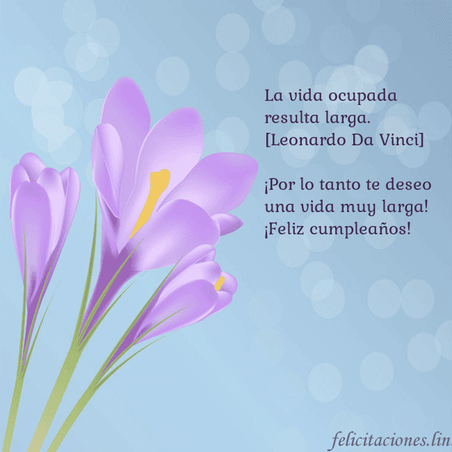 Tarjeta con crocus