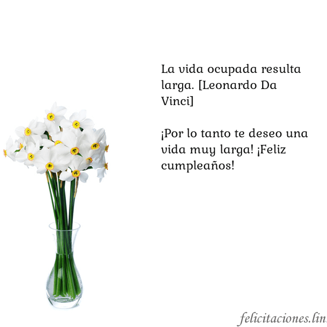 Tarjeta con narcisos