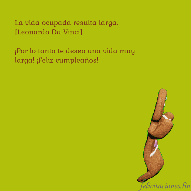 Postal electrónica animada con pan de jengibre bailando