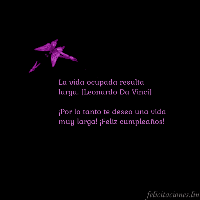 Tarjeta de cumpleaños con mariposas volando