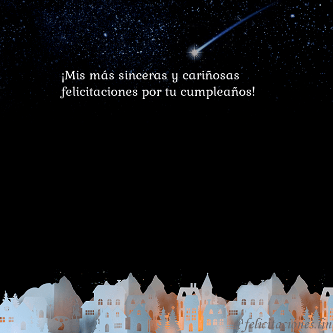 Tarjeta negra con un cometa