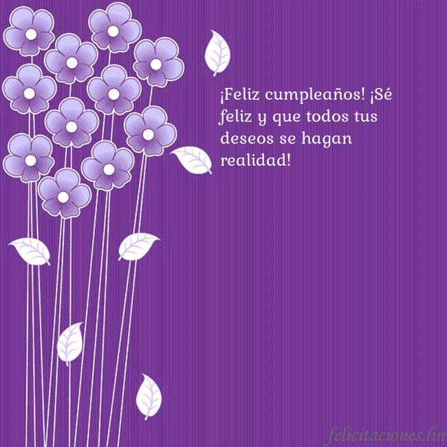 Tarjeta con flores violetas