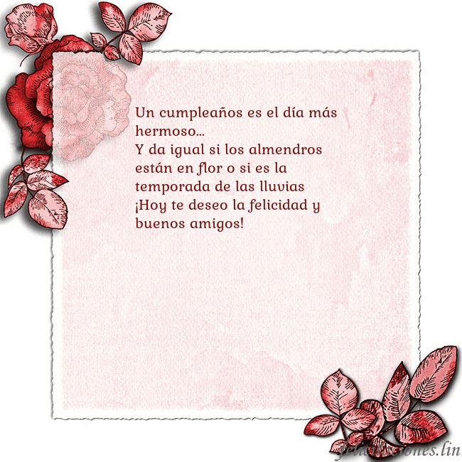 Tarjeta de cumpleaños vintage con rosas rojas Un cumpleaños es el día más hermoso...
Y da igual Tarjeta de cumpleaños vintage con rosas rojas