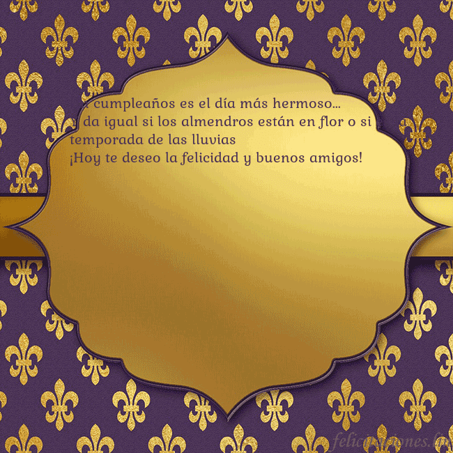 Tarjeta de cumpleaños de lujo púrpura Un cumpleaños es el día más hermoso...
Y da igual Tarjeta de cumpleaños de lujo púrpura
