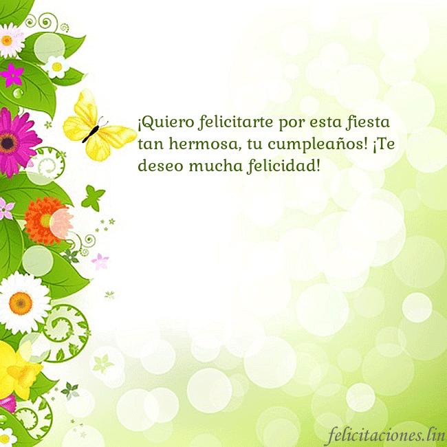 Tarjeta con flores y mariposas