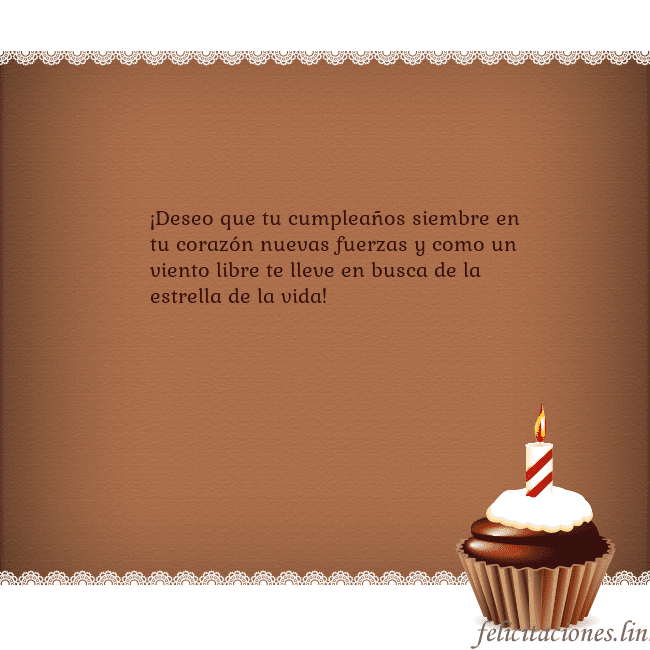 Tarjetas de cumpleaños con cupcake y vela ¡Deseo que tu cumpleaños siembre en tu corazón nue Tarjetas de cumpleaños con cupcake y vela