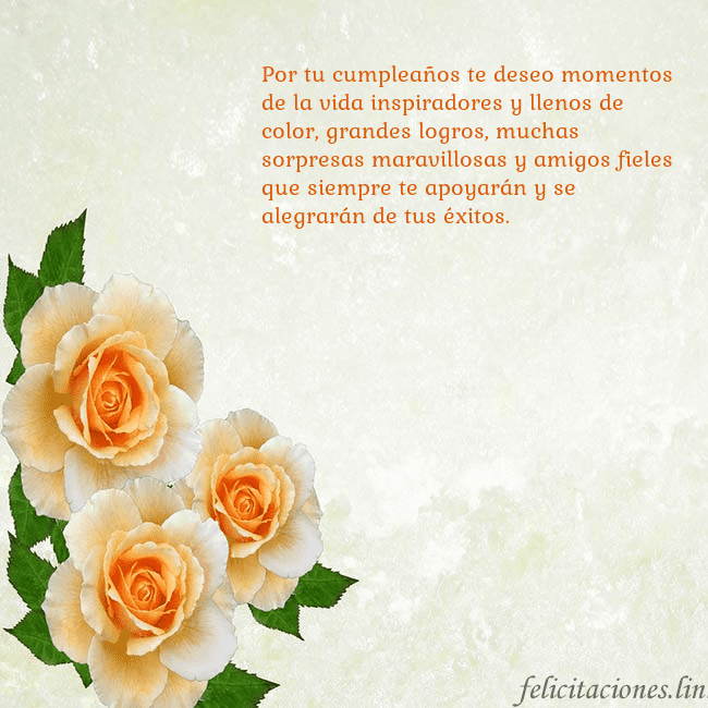 Tarjeta de cumpleaños con rosas amarillas