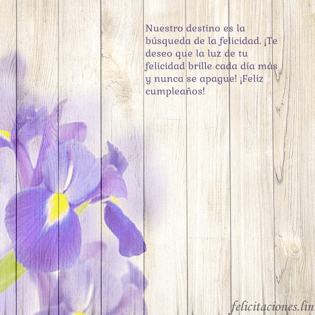 Tarjeta de cumpleaños con lirios