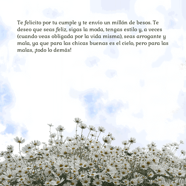 Tarjeta de cumpleaños con margaritas