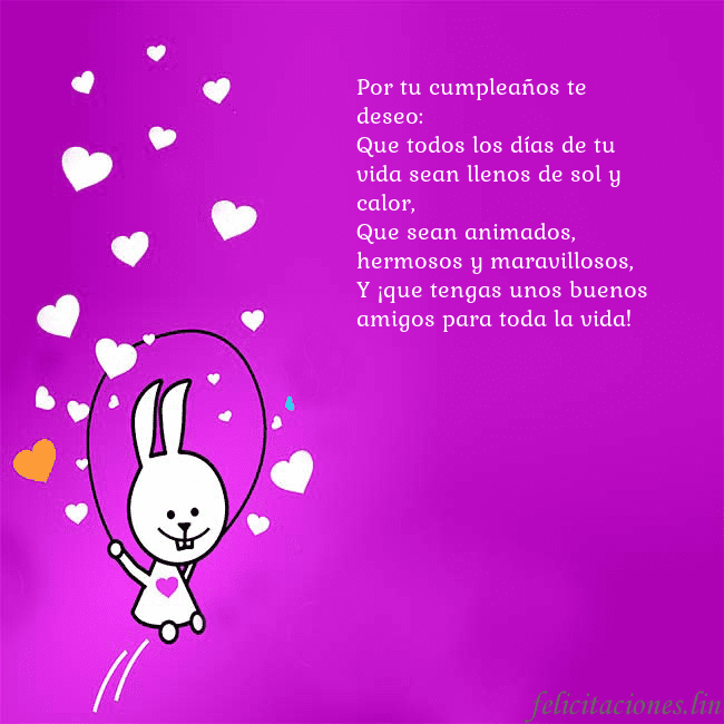 Tarjeta de cumpleaños con un gracioso conejito