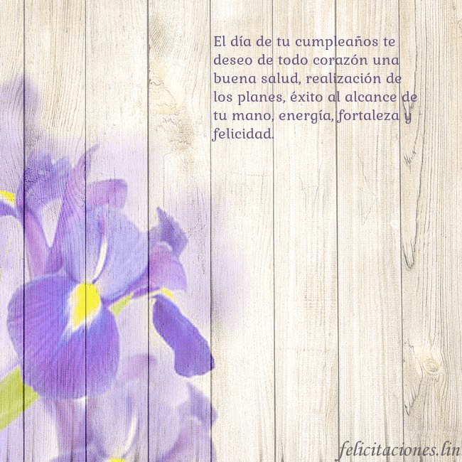 Tarjeta de cumpleaños con lirios El día de tu cumpleaños te deseo de todo corazón u Tarjeta de cumpleaños con lirios