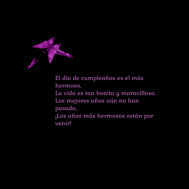 Tarjeta de cumpleaños con mariposas volando El día de cumpleaños es el más hermoso,
La vida es Tarjeta de cumpleaños con mariposas volando