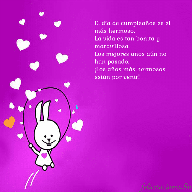 Tarjeta de cumpleaños con un gracioso conejito El día de cumpleaños es el más hermoso,
La vida es Tarjeta de cumpleaños con un gracioso conejito