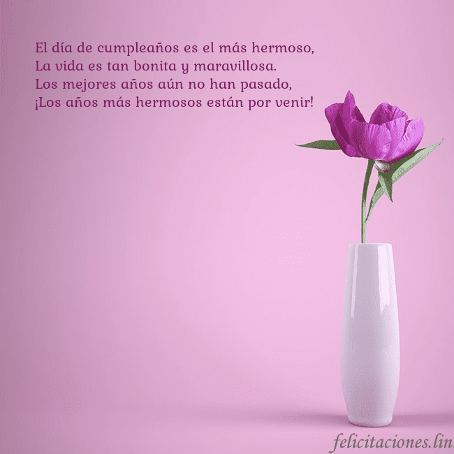 Postal electrónica con peonía en jarrón