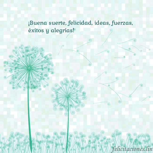 Tarjeta con dientes de león