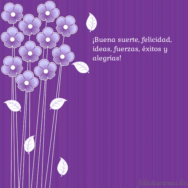 Tarjeta con flores violetas