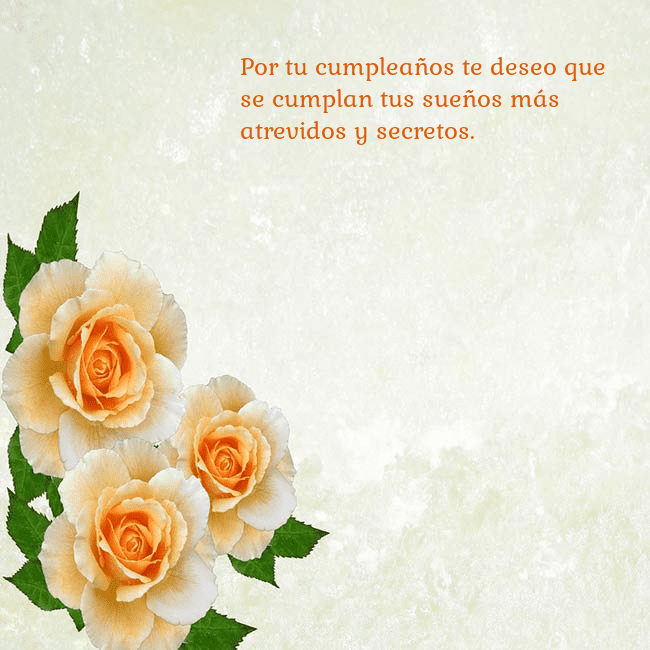 Tarjeta de cumpleaños con rosas amarillas