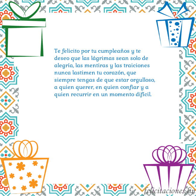 Tarjeta con regalos