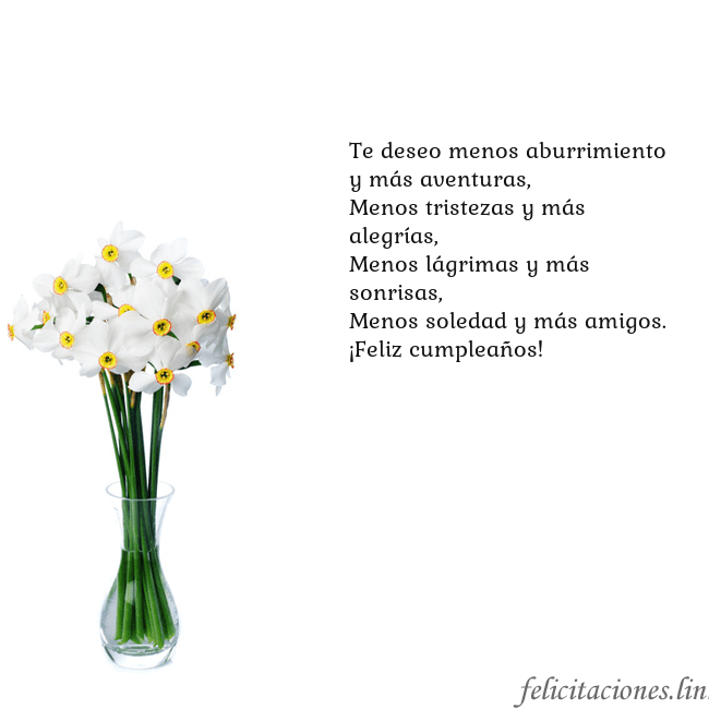 Tarjeta con narcisos