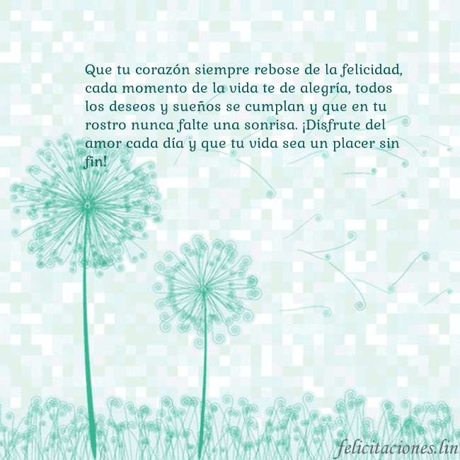 Tarjeta con dientes de león