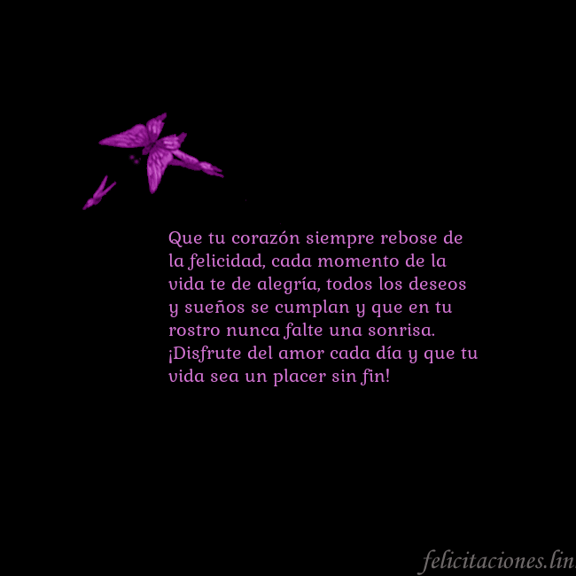Tarjeta de cumpleaños con mariposas volando Que tu corazón siempre rebose de la felicidad, cad Tarjeta de cumpleaños con mariposas volando