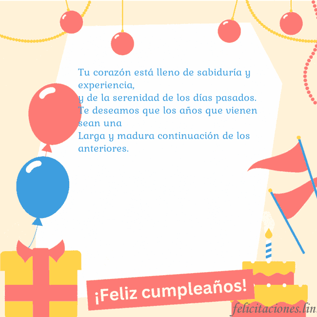 Tarjeta de cumpleaños animada con pastel Tu corazón está lleno de sabiduría y experiencia,
Tarjeta de cumpleaños animada con pastel