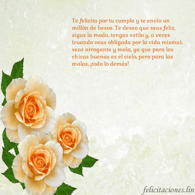 Tarjeta de cumpleaños con rosas amarillas