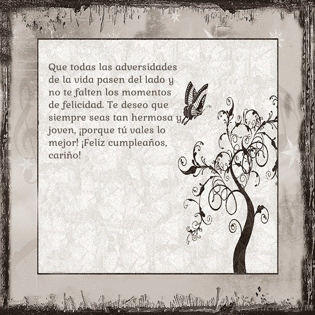 Tarjeta de cumpleaños nostálgica Que todas las adversidades de la vida pasen del la Tarjeta de cumpleaños nostálgica