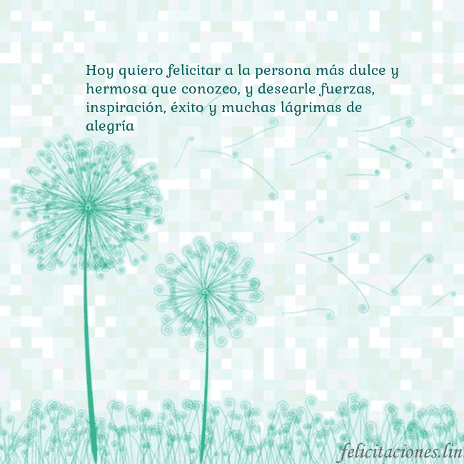 Tarjeta con dientes de león