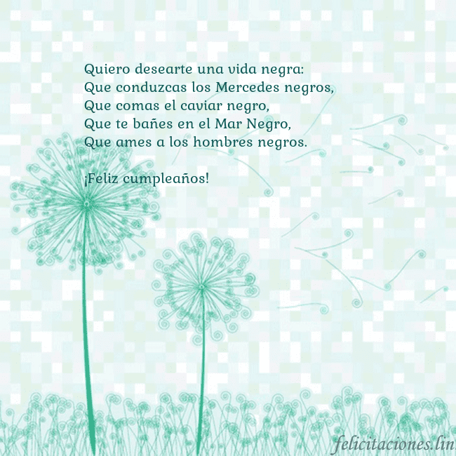 Tarjeta con dientes de león