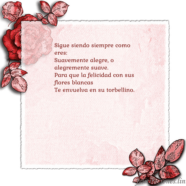 Tarjeta de cumpleaños vintage con rosas rojas Sigue siendo siempre como eres:
Suavemente alegre, Tarjeta de cumpleaños vintage con rosas rojas