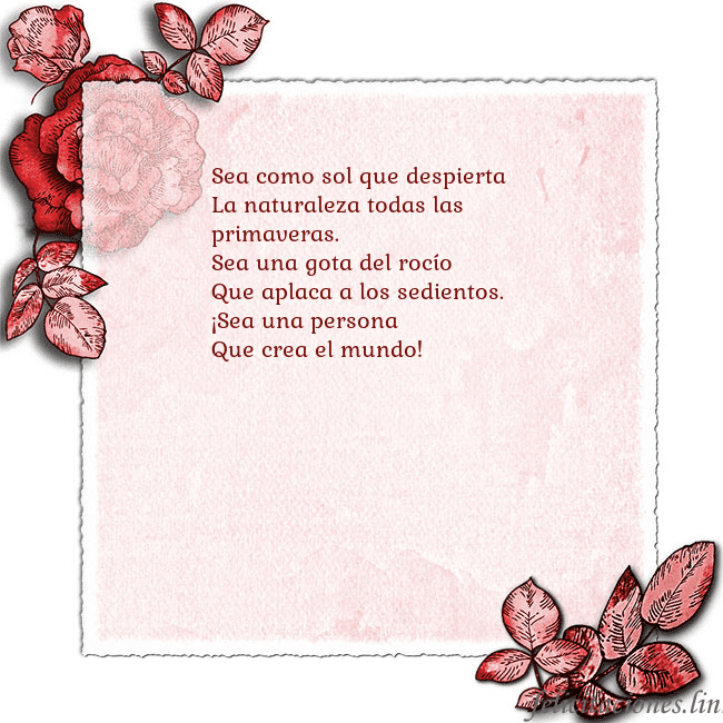 Tarjeta de cumpleaños vintage con rosas rojas Sea como sol que despierta
La naturaleza todas la Tarjeta de cumpleaños vintage con rosas rojas